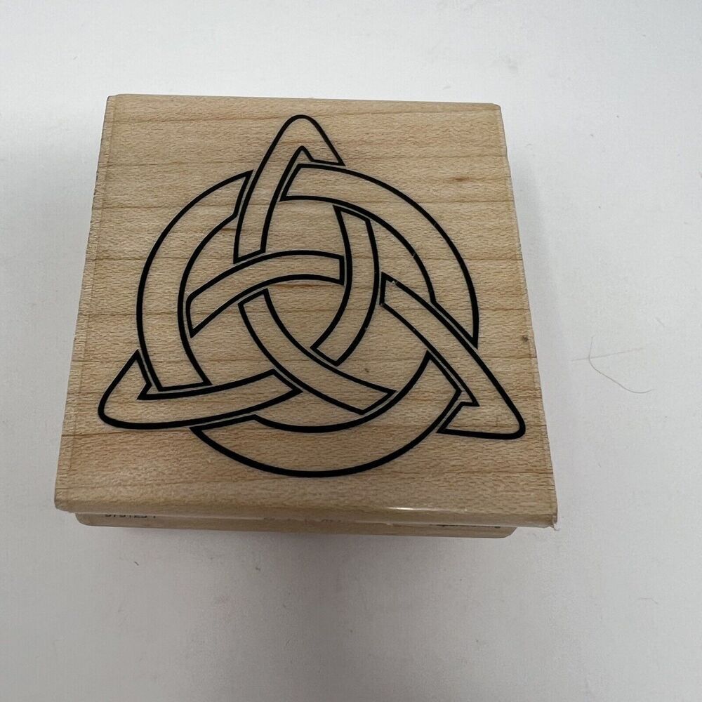 2006 Stampabilities Triquetra Celtic Trinity Knot Symbol F1178 Rubber Stamp